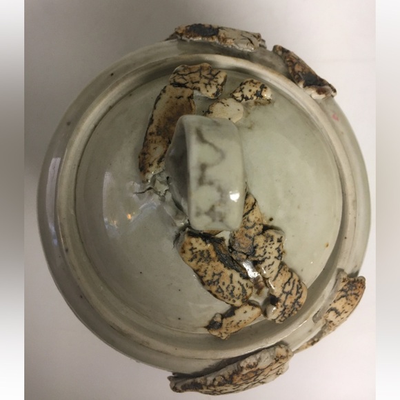 Glazed Pottery Jar with Lid Zimmerman signed glazed pottery - Picture 7 of 11